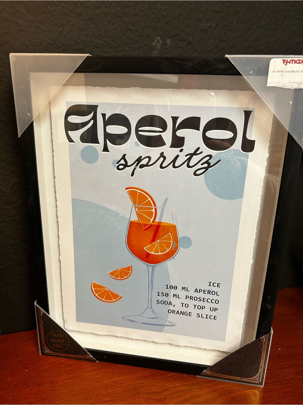 Brand new Marmont‎ Hill Aperol Spritz Recipe Wall Art Picture